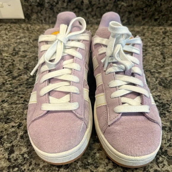 Adidas Campus Lilac suede shoes. Size 8. - Picture 2 of 5